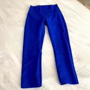 Cobalt blue lululemon wonder under size 2 capri